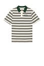 view 4 of 5 x Golf & Bass Club Fairway Bass Club Polo in Ivory Stripe