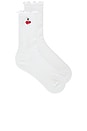 view 1 of 2 X Hvn Allita Sock in White