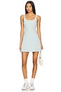 view 1 of 4 Gia Pleated Mini Dress in Light Blue