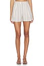 view 1 of 6 Keily Short in Cream Stripe