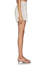 view 3 of 6 Keily Short in Cream Stripe