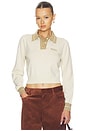 view 1 of 4 Miranda Polo Sweater in Beige
