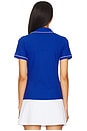 view 3 of 4 Anna Short Sleeve Polo Shirt in Blue