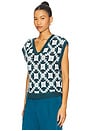 view 2 of 4 Bianca Knit Vest in Ocean Multi