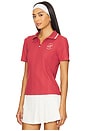 view 2 of 5 Camilla Quarter Zip Ss Polo Top in Garnet
