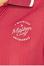 view 5 of 5 Camilla Quarter Zip Ss Polo Top in Garnet