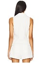 view 3 of 4 Gemma Zip Sleeveless Polo Top in Ivory