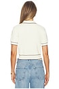 view 3 of 5 Jacqueline Polo Top in Cream