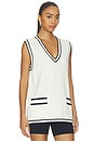 view 2 of 5 TOP SANS MANCHES HANNELORE in Cream