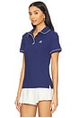 view 2 of 5 Anna Short Sleeve Polo Top in Navy