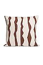 view 1 of 2 OREILLER PASO THROW PILLOW in Natural & Chestnut