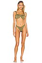 view 4 of 4 Retro Girl Bikini Bottom in Safari Green