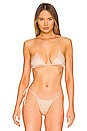 view 1 of 5 x REVOLVE Padded Triangle Bikini Top with Crystals in Nude