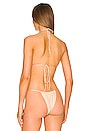 view 3 of 5 x REVOLVE Padded Triangle Bikini Top with Crystals in Nude