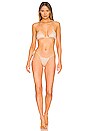 view 4 of 5 x REVOLVE Padded Triangle Bikini Top with Crystals in Nude