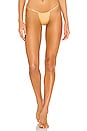 view 1 of 4 Tie String Bikini Bottom in Gold