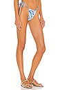 view 2 of 4 Vintage Chic Bikini Bottom in Blue Abstract