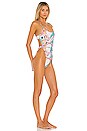 view 2 of 3 Vintage Chic One Piece in Pink Abstract