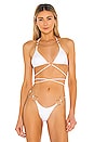 view 1 of 4 Girl On Fire Bikini Top in White