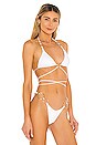 view 2 of 4 Girl On Fire Bikini Top in White
