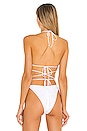 view 3 of 4 Girl On Fire Bikini Top in White