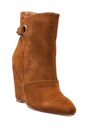 view 2 of 5 Susan Suede Wedge Strap Boot in Brown