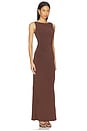 view 2 of 3 Magnolia Gown in Chocolate