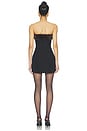 view 4 of 3 VESTIDO FUR TRIMMED GUMDROP  in Black
