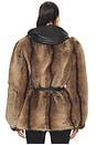 view 4 of 5 Penny Faux Fur Coat in Tobacco