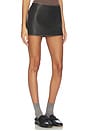 view 2 of 6 Mulholland Leather Mini Skirt in Umber