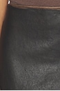 view 6 of 6 Mulholland Leather Mini Skirt in Umber