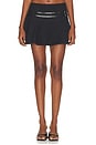 view 1 of 6 FALDA SOPHIE DOUBLE BELT MINI  in Black