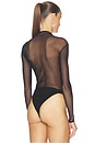 view 4 of 5 Elle Mesh Bodysuit in Black