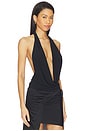 view 2 of 4 Nico Cowl Halter Top in Black