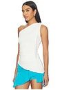 view 3 of 5 One-shoulder Tie Top in Vanilla