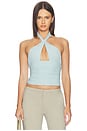 view 1 of 4 Piper Knotted Halter Top in Ice
