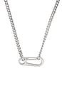 view 2 of 3 Ira Chain Necklace in Polished Silver