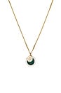 view 2 of 3 Saint Christopher Surf Necklace in Emerald Green & White