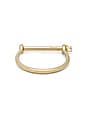 view 3 of 3 Screw Cuff in Polished Gold