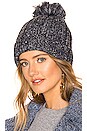 view 1 of 3 Poms Away Beanie in Oxide