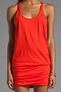 view 5 of 5 Jersey Knit Sleeveless Scoop Neck Racerback Shirred Dress in Samba