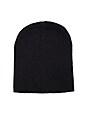 view 4 of 4 Not So Basic Slouch Beanie in Black