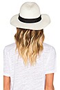 view 3 of 4 Corfu Wide Brim Hat in Chalk