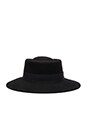 view 4 of 4 Flat Top Hat in Black