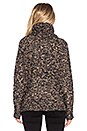 view 3 of 3 Tubular Turtleneck Sweater in Black & Camel