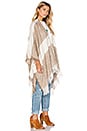 view 2 of 3 Boucle Striped Cape in Chai