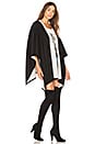 view 3 of 4 Rock Solid Reversible Ruana in Black