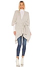 view 2 of 4 Maya Brushed Knit Ruana in Heather Grey