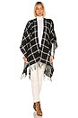 view 2 of 4 Pia Reversible Ruana in Black