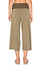 view 3 of 4 Cropped Culottes in Olive Moss